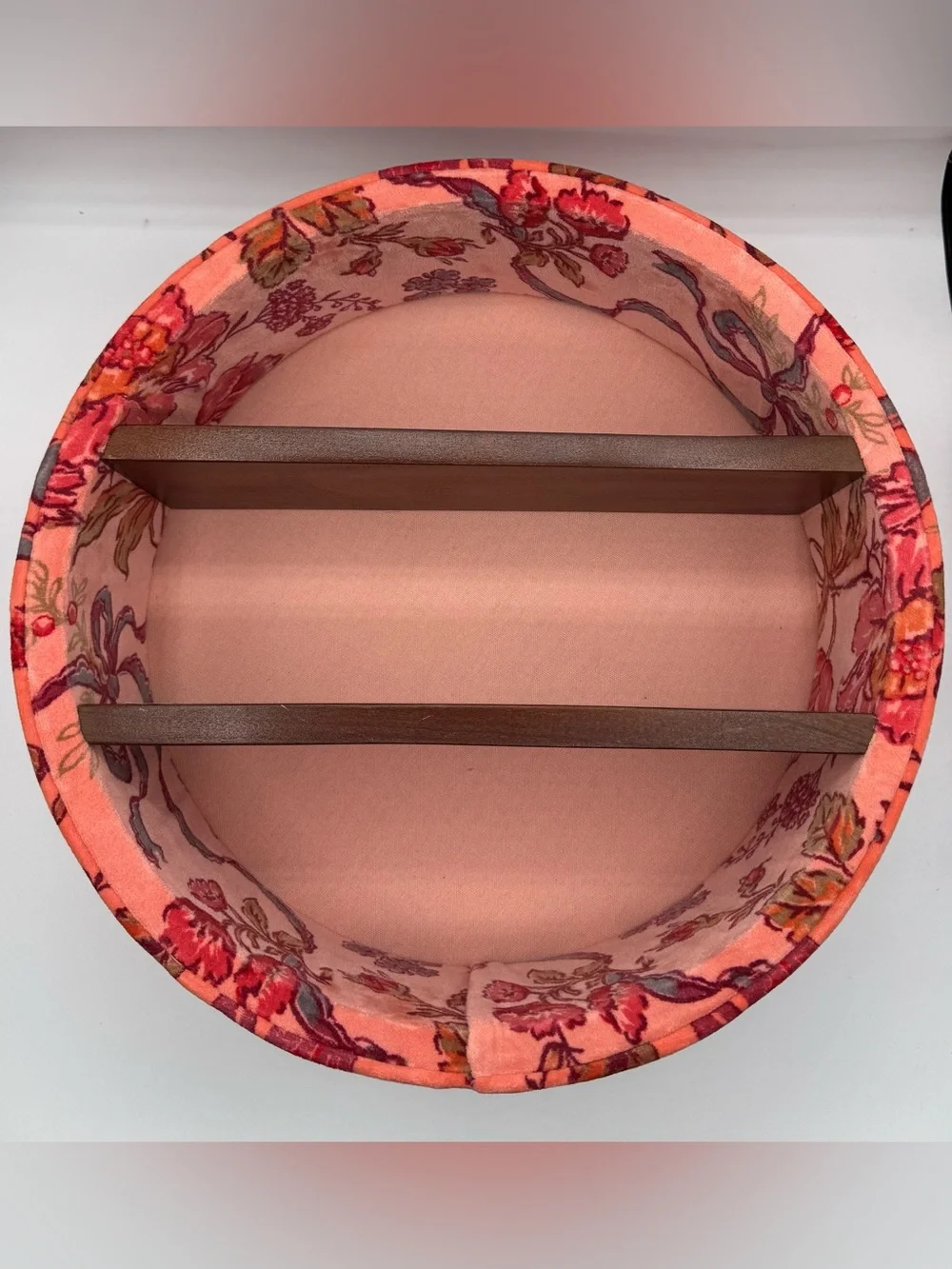 Urban Outfitters Jane Round Velvet Upholstered Wall Shelf